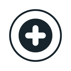 Obraz premium Button sound plus icon