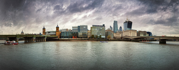 Stormy skies over London