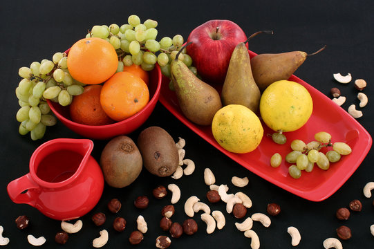 fruit and nuts