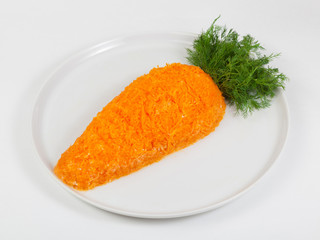 salad in the form of carrot