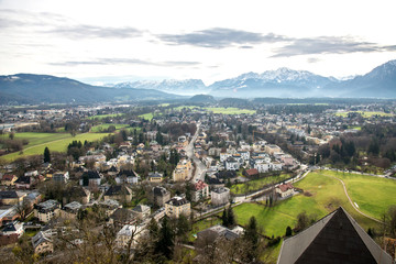 Obraz premium view of Salzburg from the Hohensalzburg