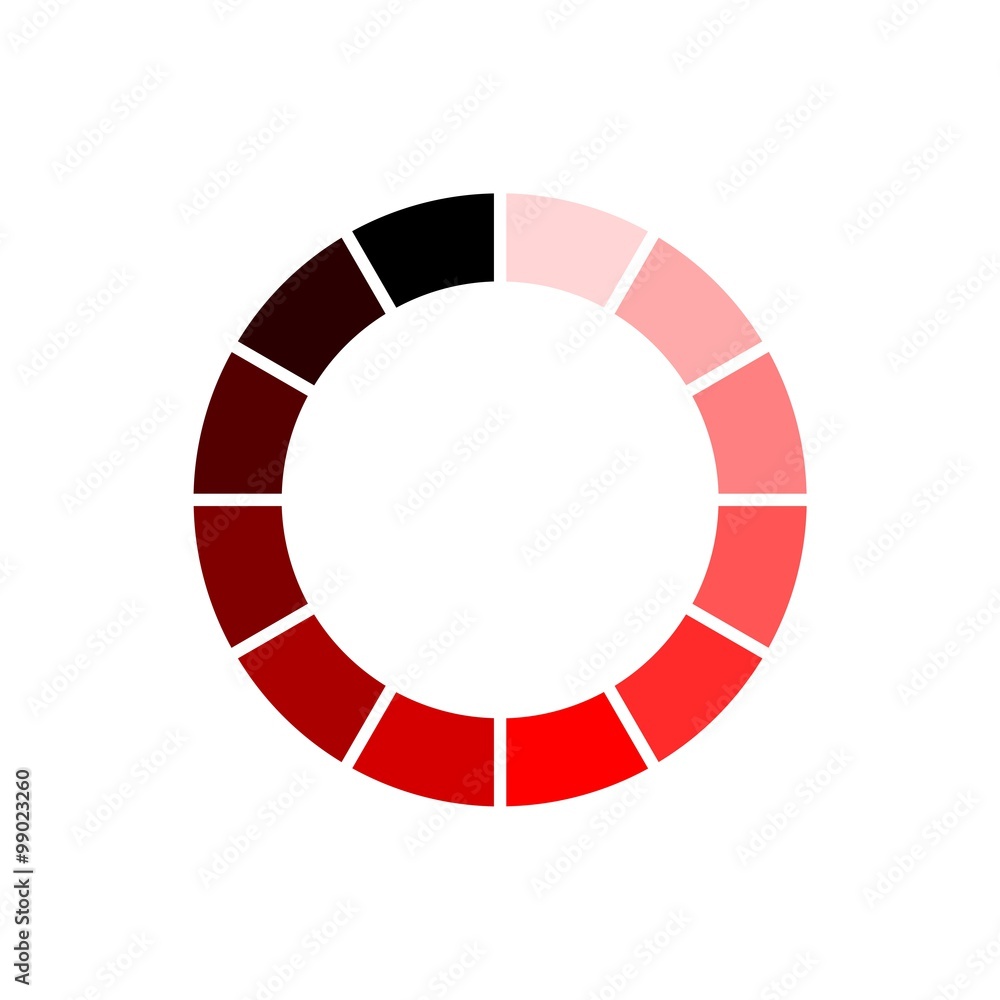 Poster red circle loading icon