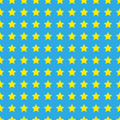 Fototapeta na wymiar Seamless yellow stars pattern