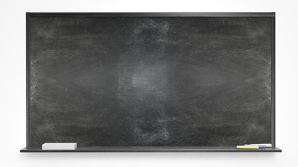 Obraz premium Blackboard on white background