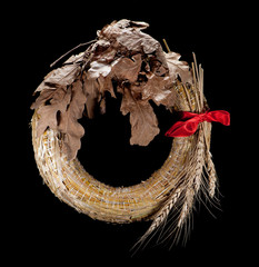 Badnjak - Wreath of straw and grain, Christmas Eve - 99023823