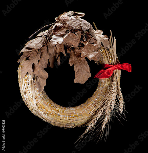 &quot;Badnjak - Wreath of straw and grain, Christmas Eve&quot; Stock photo and
