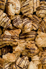 Cookies closeup texture