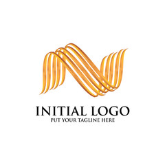 Initial N Classic Logo icon