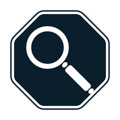 Magnifying loupe icon