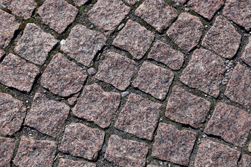 The granite paving