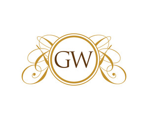 Obraz premium GW Luxury Ornament Initial Logo