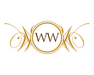 WW Luxury Ornament Initial Logo