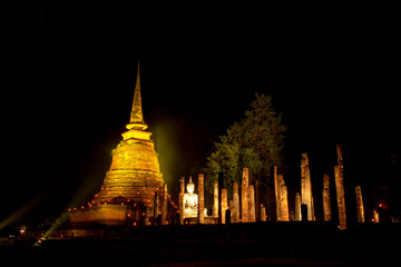 An ancient temple called Wat (temple) Sa Si that was built about 700 years ago. The temple is part...