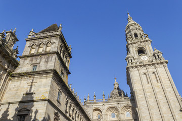 Fototapeta na wymiar Towers of Santiago de Compostela