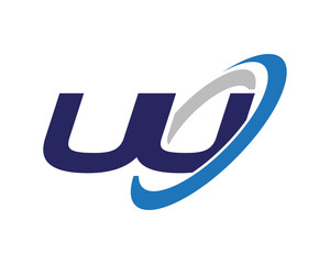 UU Swoosh Letter Initial Logo