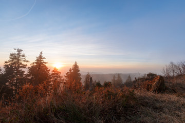 Sonnenuntergang im Schwarzwald