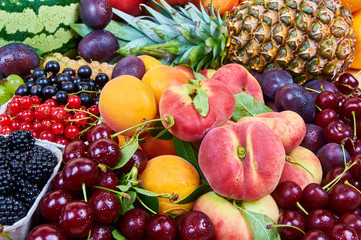 Fresh fruits. Fruit background