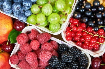 Fresh fruits. Fruit background
