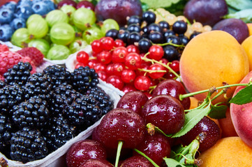 Fresh fruits. Fruit background