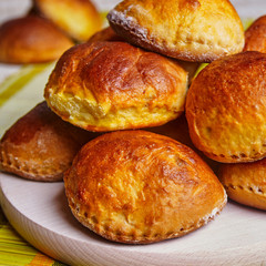 Baked dumplings with stuffing