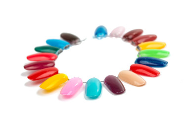 Samples of nail varnishes