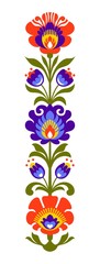 Polish folk flowers papercut - 99032626