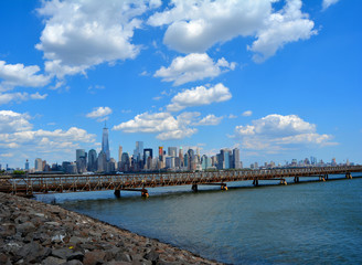 New York City downtown skyline