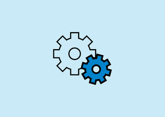 Gear Setting Icon Logo