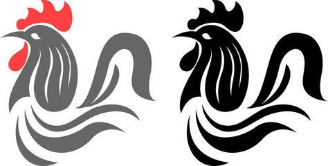 chicken agriculture logo sign vector
