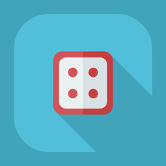 Flat modern design with shadow icons button