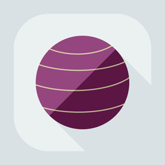 Flat modern design with shadow icon Ball for fitness