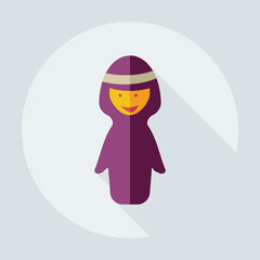 Flat modern design with shadow icons islam