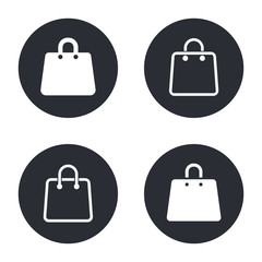 Shopping bag icons set.