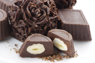 Homemade chocolate candies