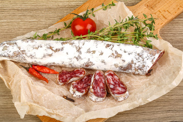 Spanish sausages- fuet