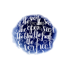 Graphic ocean quote