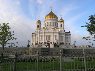 the Cathedral of Christ the Savior. Moscow, Russia