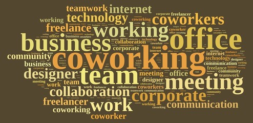 Word cloud coworking.