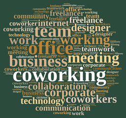 Word cloud coworking.