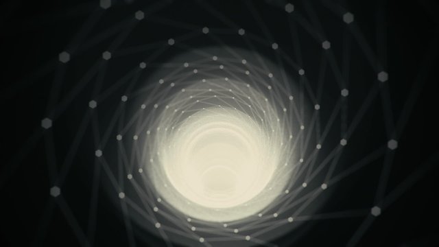 Zooming through an abstract tunnel structure.

