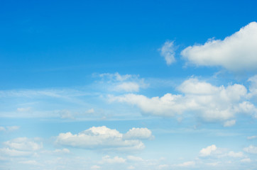 cloud in the blue sky