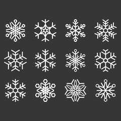 Vector snowflakes