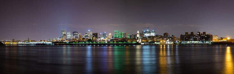 Fototapeta na wymiar Montreal night panorama