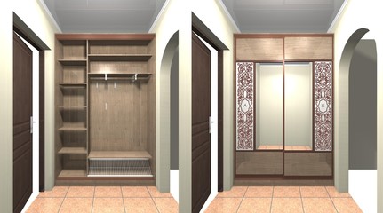 design closet with sliding doors
