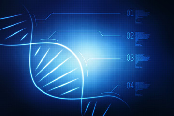 Digital illustration DNA structure