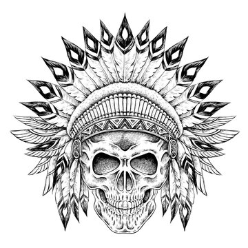 Indian style skull