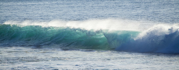 powerful breaking waves