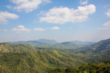 Fototapeta na wymiar The mountain view at Kao Kho, Phetchabun Province, Thailand