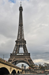 Panele Szklane  Paryż, Wieża Eiffla jesienią in
