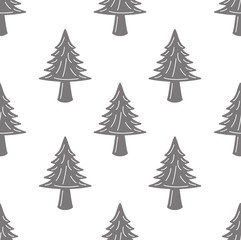 seamless pattern with Pine tree